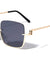 Floating Rimless Lens Infinity Hinge Fashion Square Wholesale Sunglasses