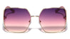 Color Curved Hinge Accent Fashion Butterfly Wholesale Sunglasses