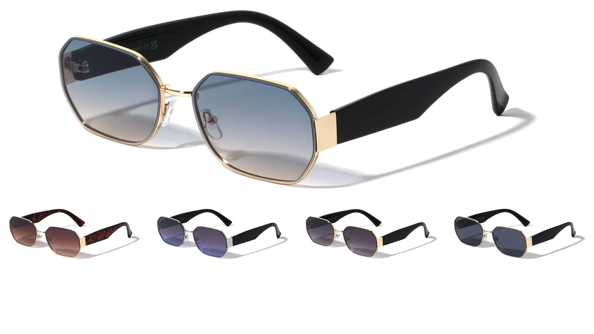 Wide Polygon Fashion Geometric Wholesale Sunglasses