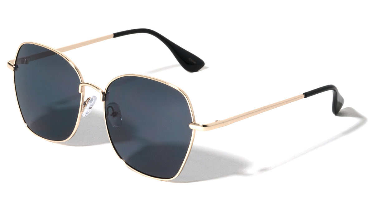 Thin Frame Geometric Fashion Butterfly Wholesale Sunglasses