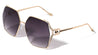 Color Temple Lines Oversized Fashion Butterfly Wholesale Sunglasses