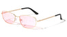 Color Lens Thin Rim Fashion Wide Butterfly Wholesale Sunglasses