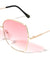 Thin Rim Oversized Fashion Butterfly Wholesale Sunglasses