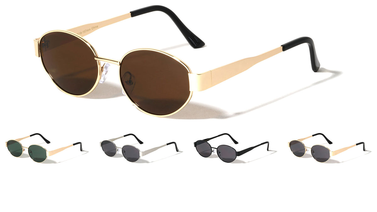 Flat Temple Fashion Rounded Cat Eye Wholesale Sunglasses