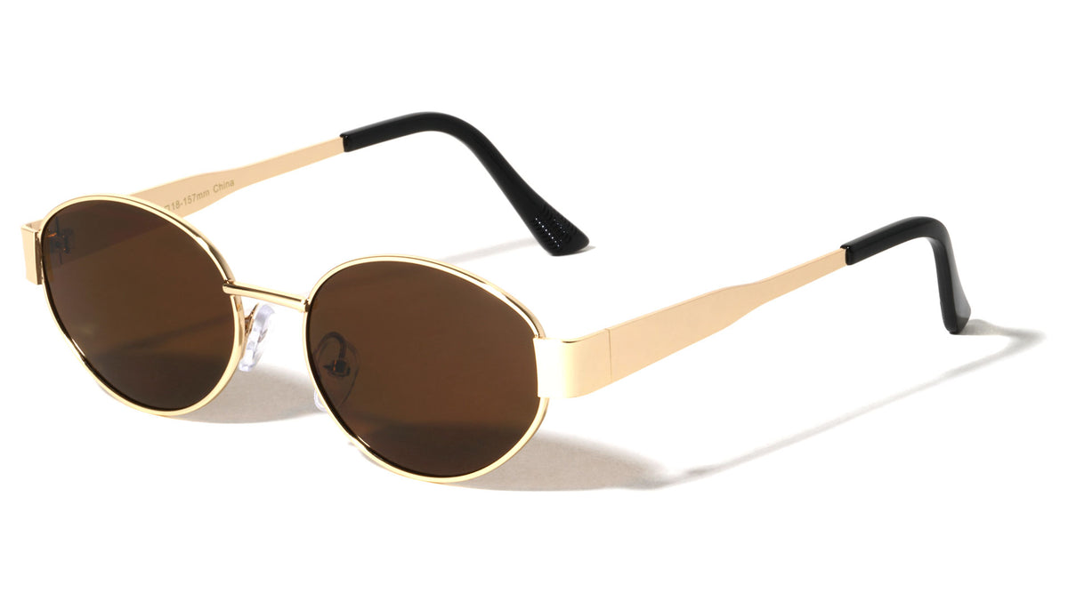 Flat Temple Fashion Rounded Cat Eye Wholesale Sunglasses