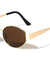 Flat Temple Fashion Rounded Cat Eye Wholesale Sunglasses