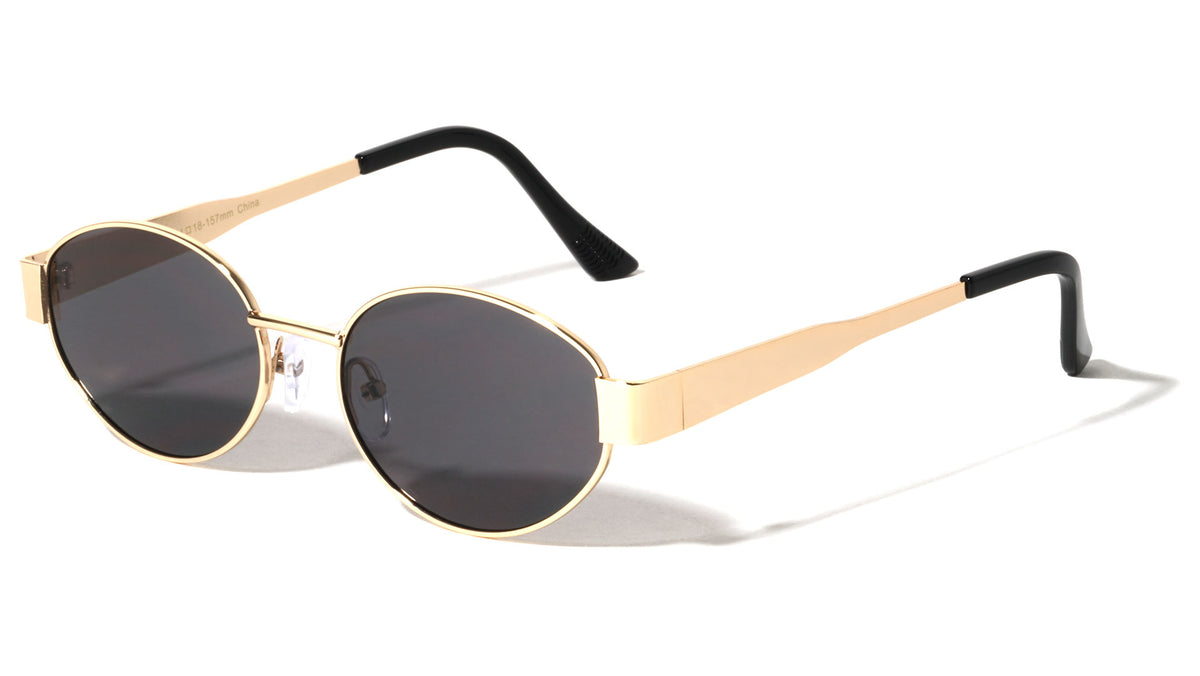 Flat Temple Fashion Rounded Cat Eye Wholesale Sunglasses