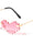 Heart Shape Color Rimless 8-Bit Pixel Wholesale Sunglasses