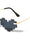 Heart Shape Color Rimless 8-Bit Pixel Wholesale Sunglasses