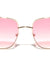 Thin Frame Fashion Squared Butterfly Wholesale Sunglasses
