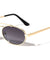 Retro Fashion Oval Frame Aviators Wholesale Sunglasses