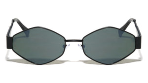 Wide Temple Fashion Hexagon Geometric Wholesale Sunglasses