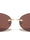 Rimless Oval Lens Wide Temple Fashion Cat Eye Wholesale Sunglasses