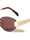 Rimless Oval Lens Wide Temple Fashion Cat Eye Wholesale Sunglasses