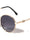 V Temple Icon Cutout Retro Fashion Round Wholesale Sunglasses