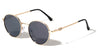 V Temple Icon Cutout Retro Fashion Round Wholesale Sunglasses