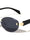 Temple Accent Rimless Diamond Edge Cut  Fashion Oval Cat Eye Wholesale Sunglasses