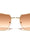 Temple Accent Thin Rim Fashion Rectangle Butterfly Wholesale Sunglasses