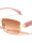 Temple Accent Thin Rim Fashion Rectangle Butterfly Wholesale Sunglasses