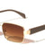 Temple Accent Thin Rim Fashion Rectangle Butterfly Wholesale Sunglasses