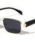 Temple Accent Thin Rim Fashion Rectangle Butterfly Wholesale Sunglasses