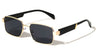 Temple Accent Thin Rim Fashion Rectangle Butterfly Wholesale Sunglasses