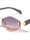 Temple Accent Rimless Diamond Edge Cut  Fashion Geometric Wholesale Sunglasses
