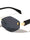 Temple Accent Rimless Diamond Edge Cut  Fashion Geometric Wholesale Sunglasses