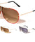 Texture Pattern Top Bar Aviators Wholesale Bulk Sunglasses