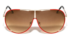Texture Pattern Top Bar Aviators Wholesale Bulk Sunglasses