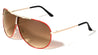 Texture Pattern Top Bar Aviators Wholesale Bulk Sunglasses