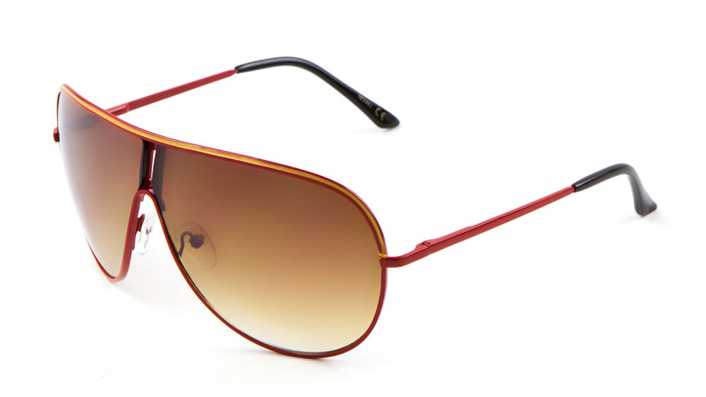 Large Lens Spring Hinge Aviators Wholesale Bulk Sunglasses