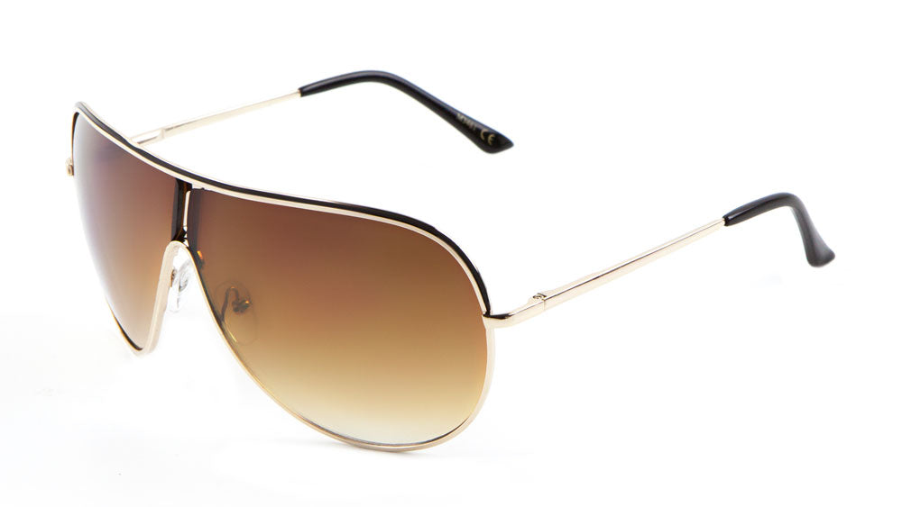 Large Lens Spring Hinge Aviators Wholesale Bulk Sunglasses