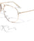 Rimless Spring Hinge Aviators Clear Lens Wholesale Bulk Glasses