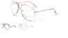Rimless Spring Hinge Aviators Clear Lens Wholesale Bulk Glasses