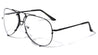 Rimless Spring Hinge Aviators Clear Lens Wholesale Bulk Glasses