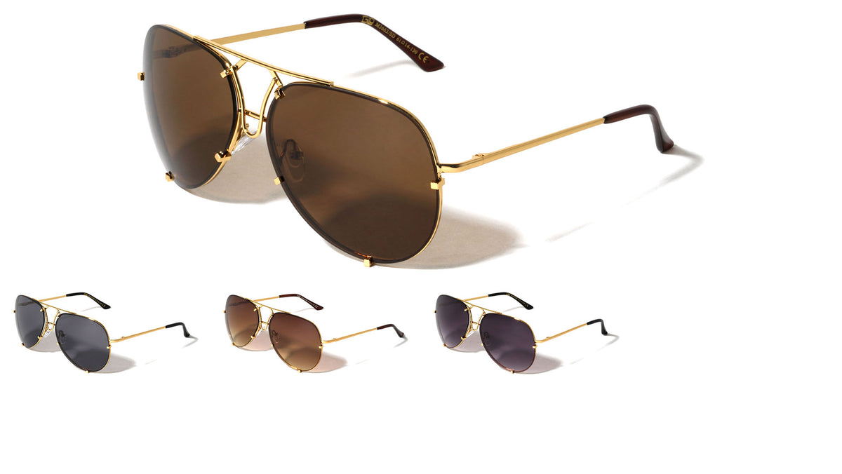 Aviators Super Dark Lens Wholesale Bulk Sunglasses