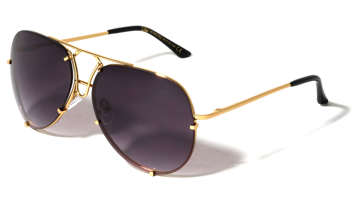 Aviators Super Dark Lens Wholesale Bulk Sunglasses