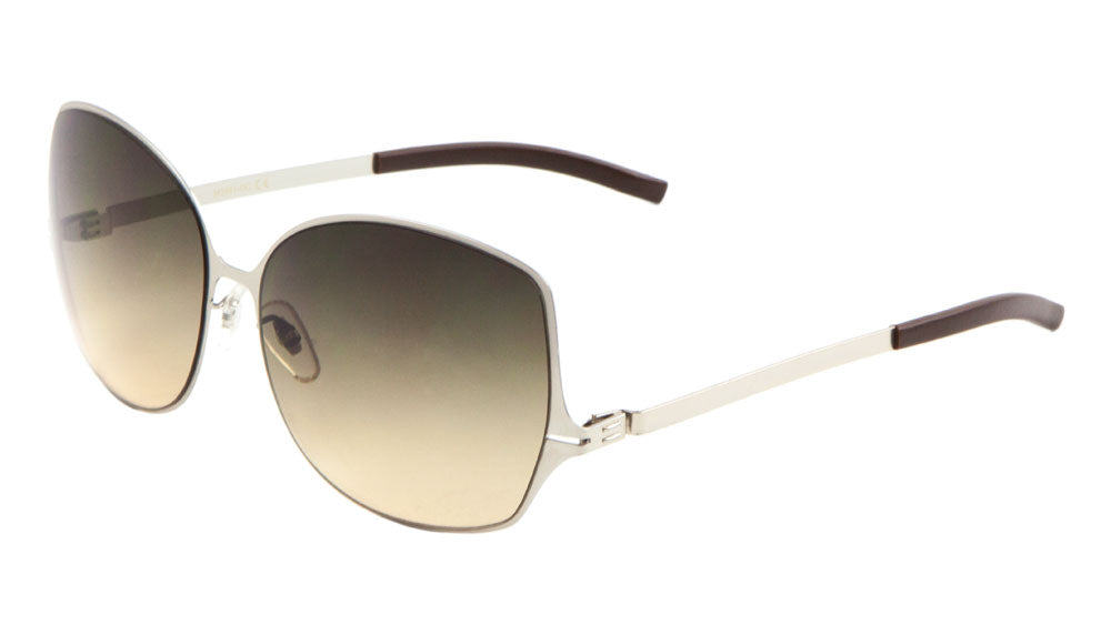 Thin Frame Butterfly Oceanic Color Wholesale Bulk Sunglasses