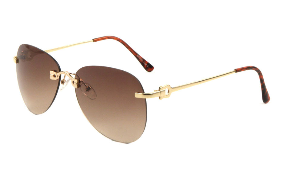 Rimless Butterfly Wholesale Bulk Sunglasses