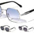 Flat Lens Retro Fashion Geometric Wholesale Sunglasses