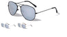 Mirrored Lens Aviators Wholesale Bulk Sunglasses