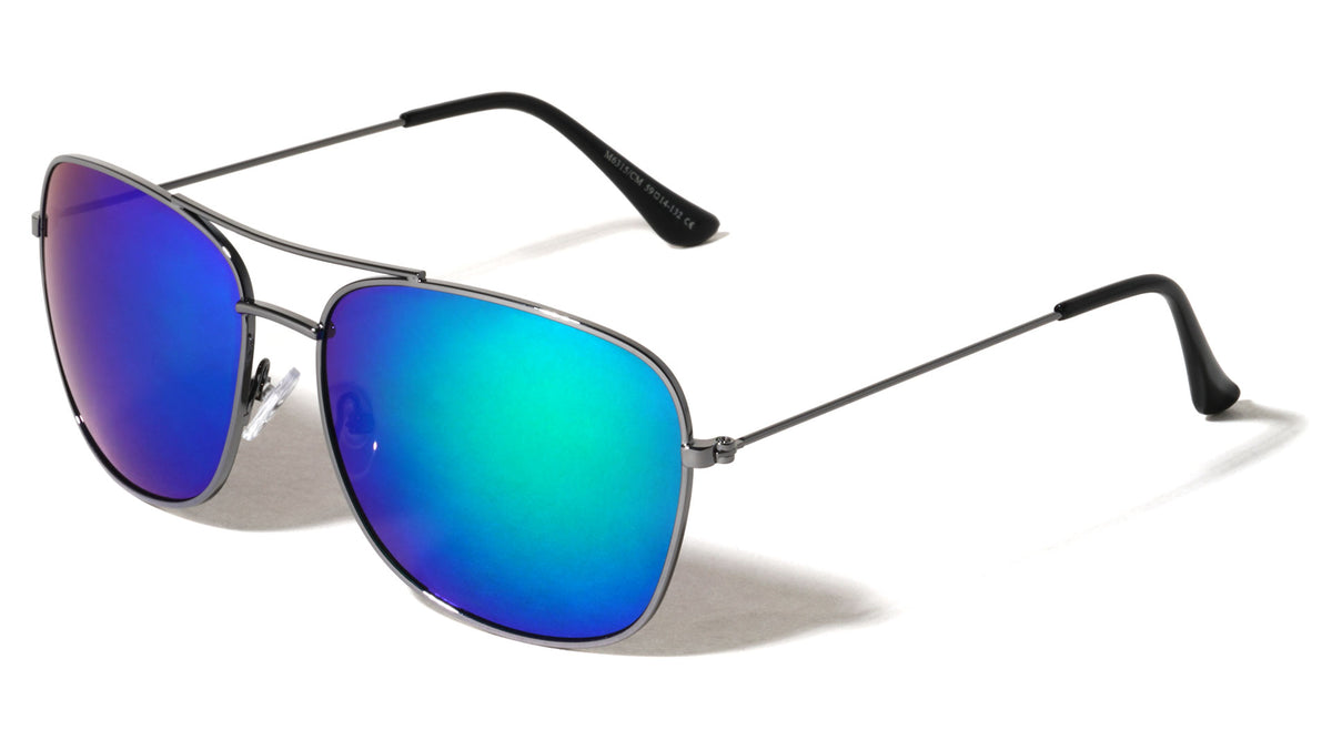 Color Mirror Aviators Wholesale Bulk Sunglasses