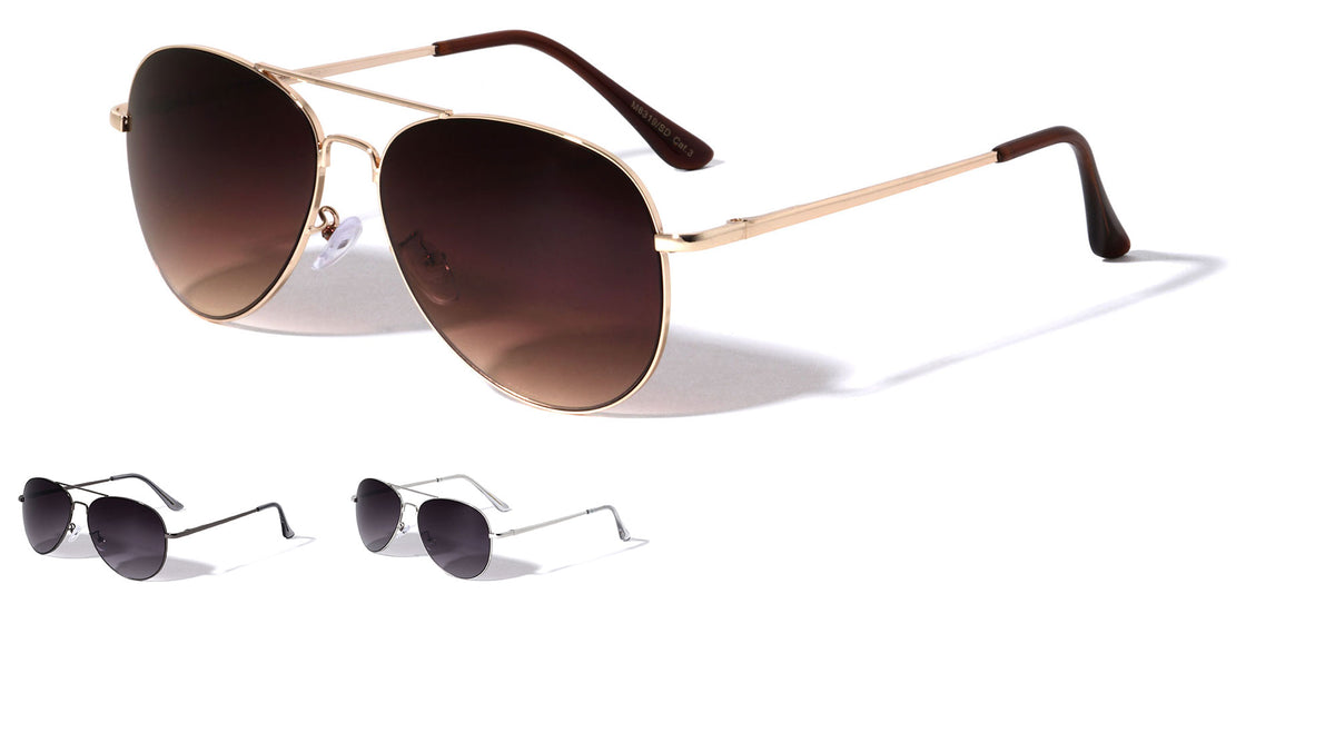 Aviators Super Dark Lens Wholesale Sunglasses