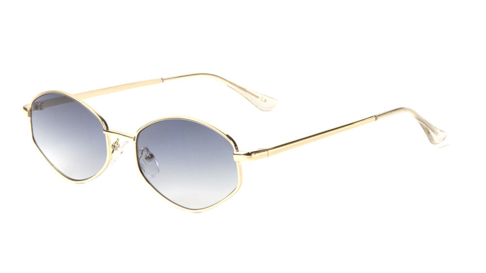Small Thin Metal Color Lens Sunglasses Wholesale
