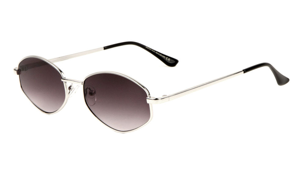 Small Thin Metal Color Lens Sunglasses Wholesale