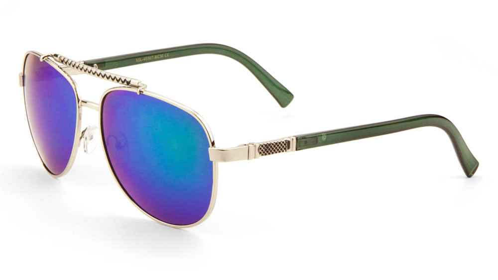 MICA Aviators Color Mirror Wholesale Bulk Sunglasses