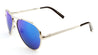 MICA Spring Hinge Aviators Color Mirror Wholesale Bulk Sunglasses