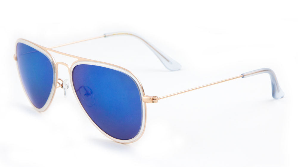 MICA Aviators Color Mirror Wholesale Bulk Sunglasses