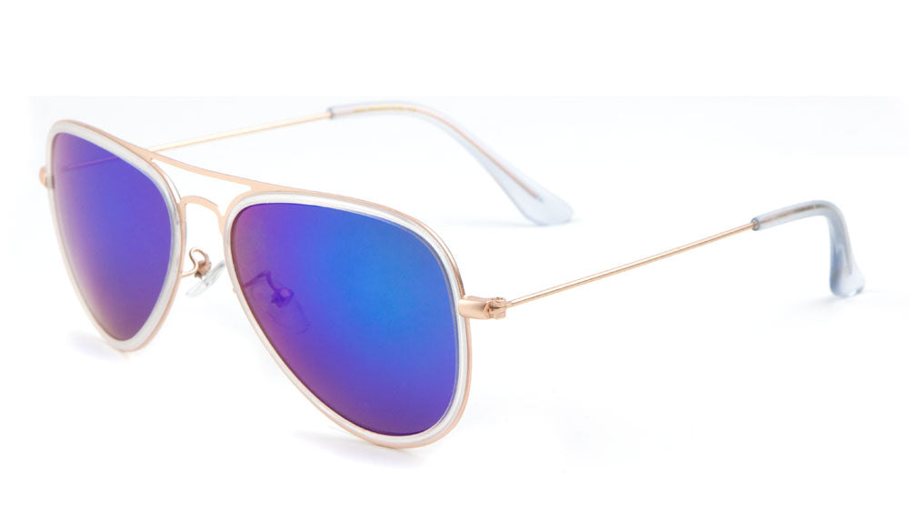 MICA Aviators Color Mirror Wholesale Bulk Sunglasses